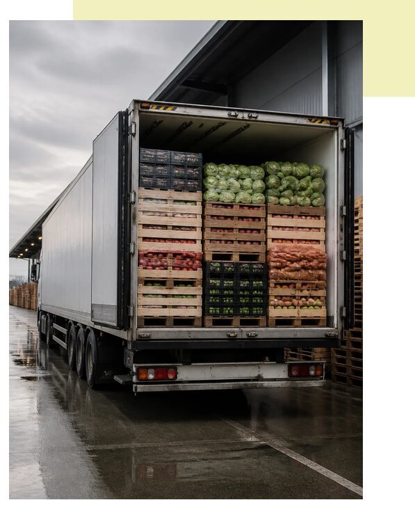Перевозка плодоовощной продукции в Лысьву по цене от 5129 р. | Агросервис-Лсь