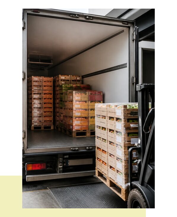 Перевозка сельхозпродукции на паллетах с доставкой в Лысьву